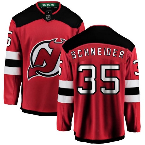 Herren New Jersey Devils Eishockey Trikot Cory Schneider #35 Breakaway Rot Fanatics Branded Heim